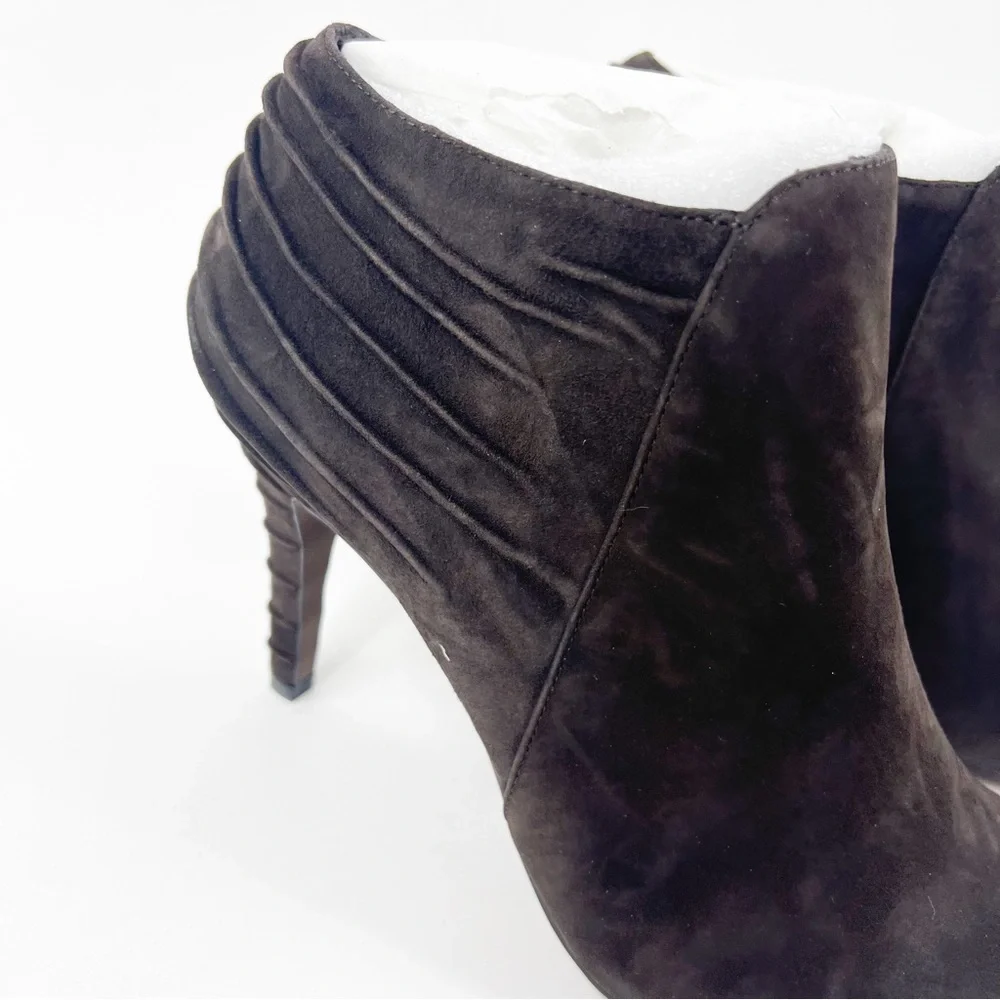 ✅ NWB Enzo Angiolini‎ Eahaver Ankle SUEDE Boots BROWN SIZE 9.5